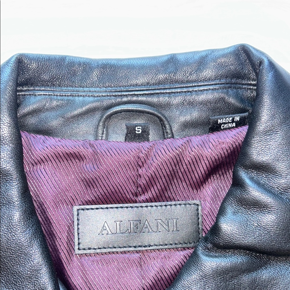 Alfani Women's Elegant Black Leather Jacket - Picture 13 of 14